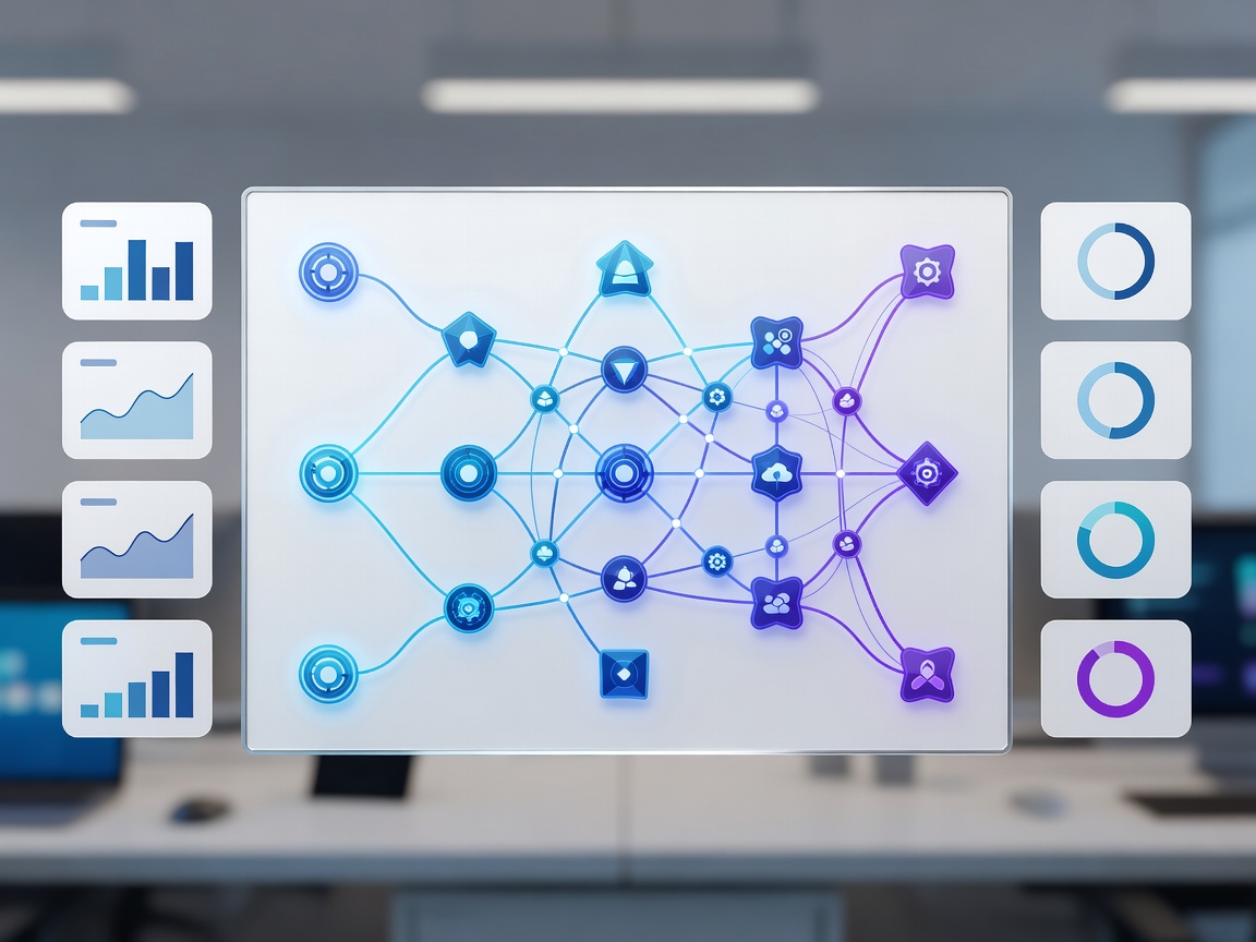 Make visual workflow integration dashboard diagram
